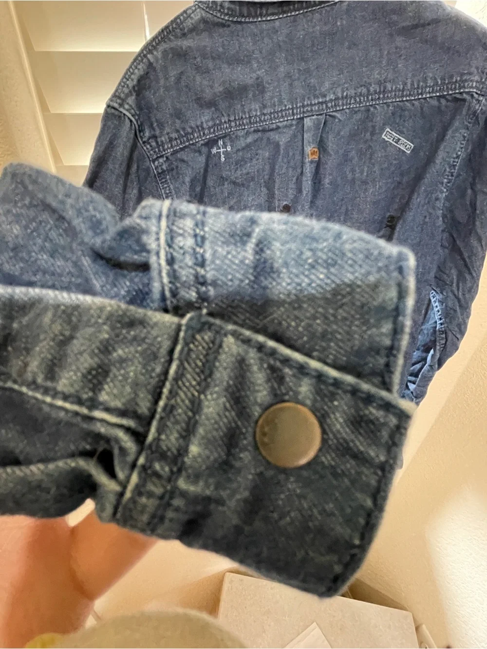 IKKS new Wrangler Blue Denim Button-Up 10years